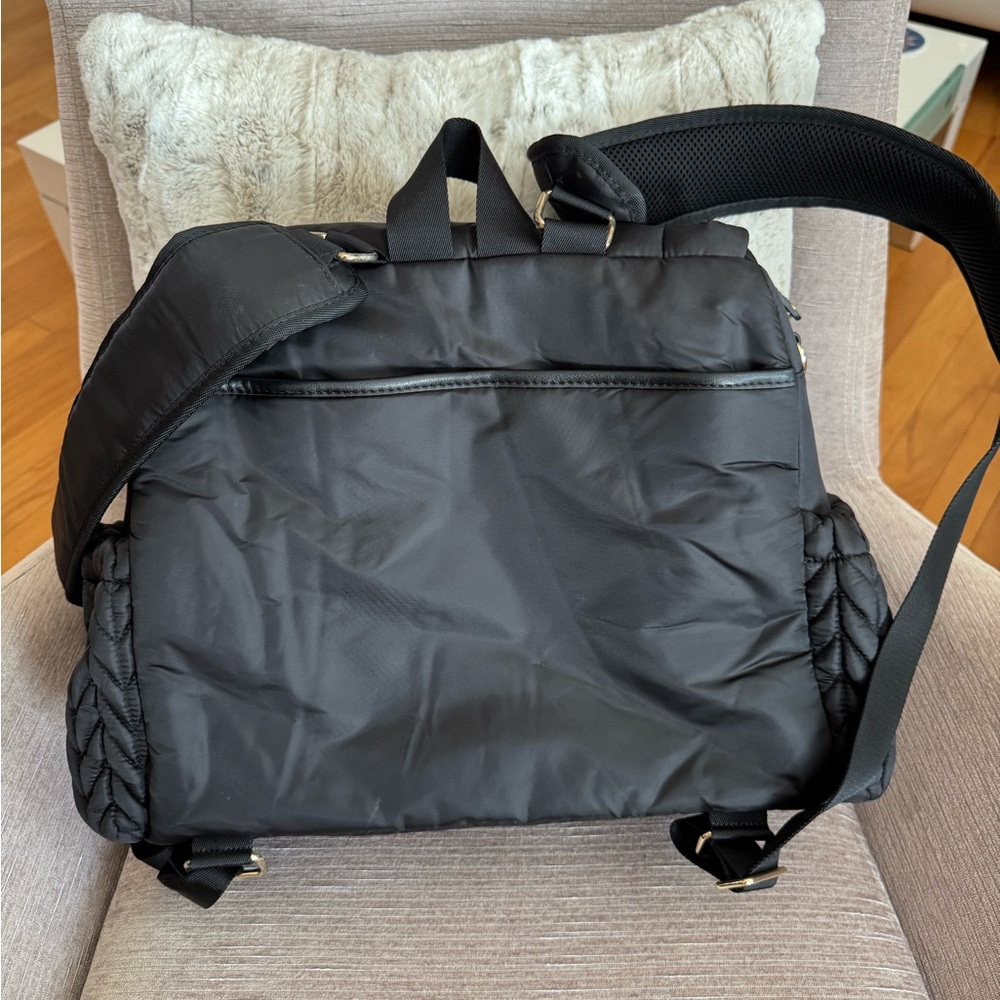 HAPP Brand Levy Backpack Baby Diaper Bag Black 17"L, 6"W x 12"H - Picture 7 of 16